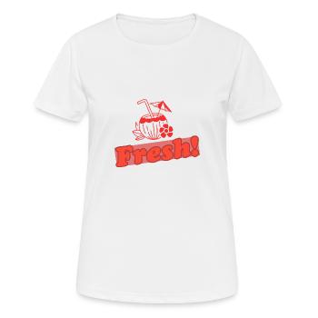 Fresh! - Women's Breathable T-Shirt - white - Front - AI Model Female 172 dark (172cm)