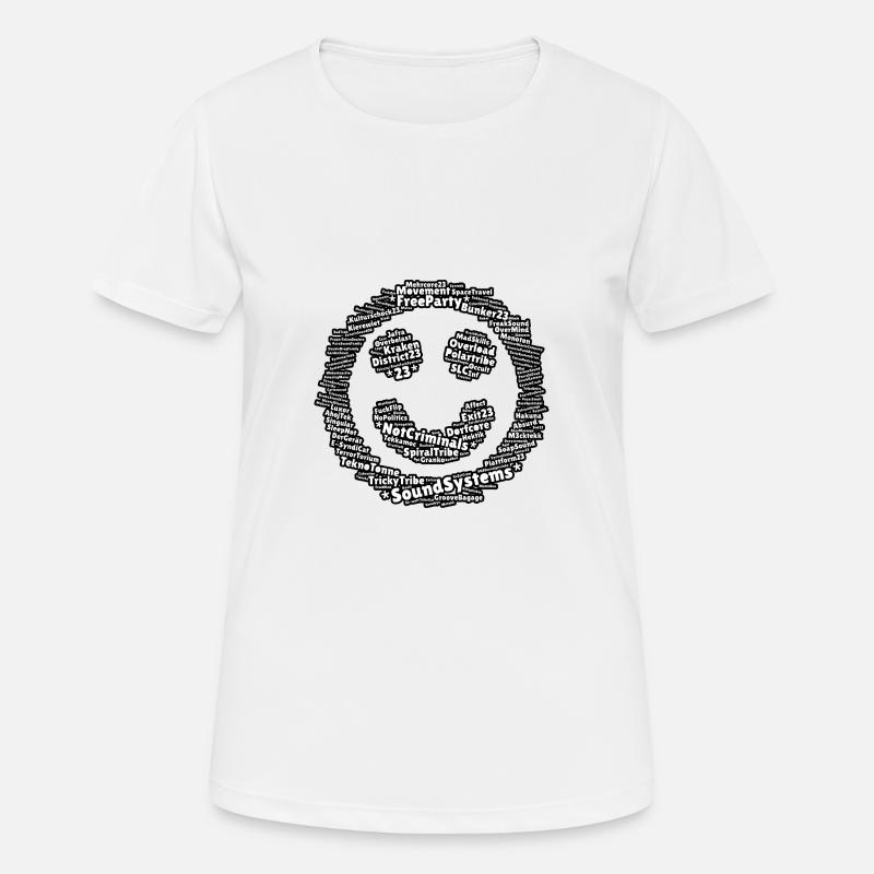 Smile for Soundsystems - Women's Breathable T-Shirt - white
