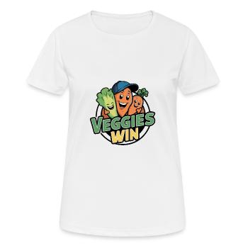 Healthy vegan vegetarian living Animal welfare Animal welfare - Women's Breathable T-Shirt - white - Front - AI Model Female 172 dark (172cm)