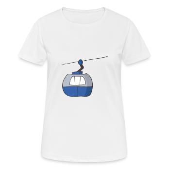 Remontées mécaniques - T-shirt respirant Femme - blanc - Devant - AI Model Female 172 dark (172cm)