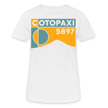 Cotopaxi Climb Height Volcano Ecuador Souvenir - Women's Breathable T-Shirt - white - Front - AI Model Female 172 dark (172cm)