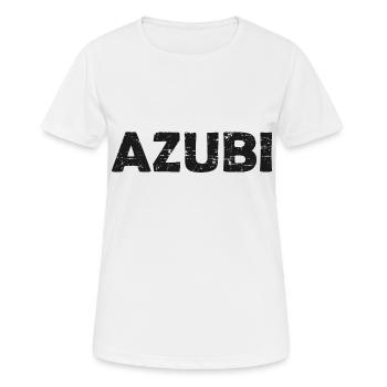 Azubi - Frauen T-Shirt atmungsaktiv - Weiß - Vorne - AI Model Female 172 dark (172cm)