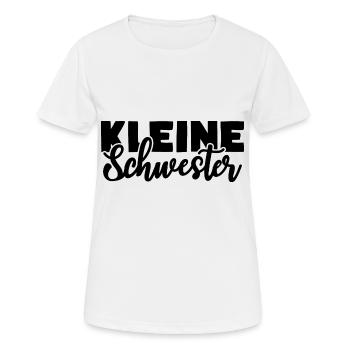 Kleine Schwester - Frauen T-Shirt atmungsaktiv - Weiß - Vorne - AI Model Female 172 dark (172cm)