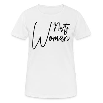 Méchante femme - T-shirt respirant Femme - blanc - Devant - AI Model Female 172 dark (172cm)