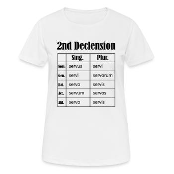 Latin language Latin teacher student - Women's Breathable T-Shirt - white - Front - AI Model Female 172 dark (172cm)