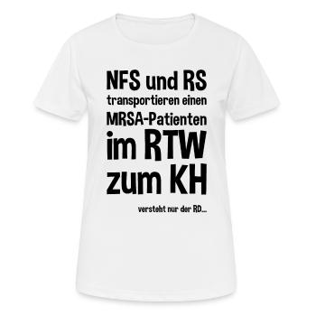Paramedic paramedic saying - Women's Breathable T-Shirt - white - Front - AI Model Female 172 dark (172cm)