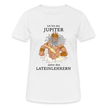 Jupiter unter den Lateinlehrern - Frauen T-Shirt atmungsaktiv - Weiß - Vorne - AI Model Female 172 dark (172cm)