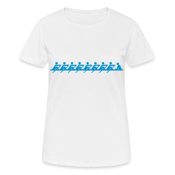 Aviron - T-shirt respirant Femme - blanc - Devant - AI Model Female 172 dark (172cm)