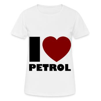 Die Benzin Autofahrer - Frauen T-Shirt atmungsaktiv - Weiß - Vorne - AI Model Female 172 dark (172cm)