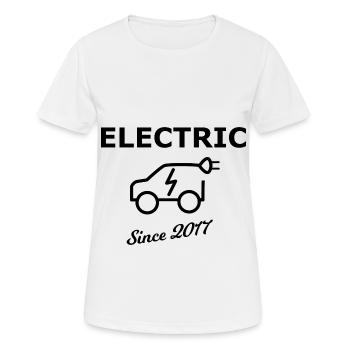 Voitures électriques 2017 - T-shirt respirant Femme - blanc - Devant - AI Model Female 172 dark (172cm)