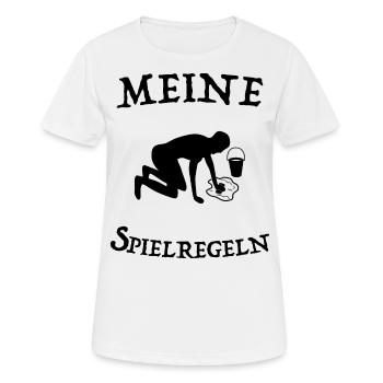 Haushalt Putzen - Frauen T-Shirt atmungsaktiv - Weiß - Vorne - AI Model Female 172 dark (172cm)