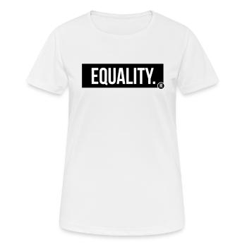 EQUALITY - Women's Breathable T-Shirt - white - Front - AI Model Female 172 dark (172cm)