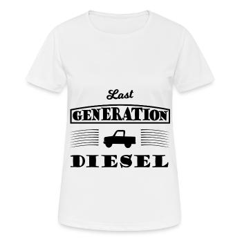 La dernière génération de diesel - T-shirt respirant Femme - blanc - Devant - AI Model Female 172 dark (172cm)
