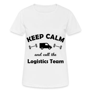 The Logistics Transport Team - Women's Breathable T-Shirt - white - Front - AI Model Female 172 dark (172cm)