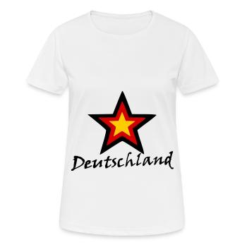 Unser deutsches Vaterland - Frauen T-Shirt atmungsaktiv - Weiß - Vorne - AI Model Female 172 dark (172cm)