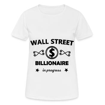 Der Wall Street Milliardär - Frauen T-Shirt atmungsaktiv - Weiß - Vorne - AI Model Female 172 dark (172cm)