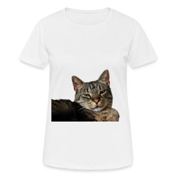 Cat Kitten - Women's Breathable T-Shirt - white - Front - AI Model Female 172 dark (172cm)