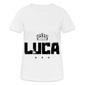 Luca - T-shirt respirant Femme - blanc - Devant - AI Model Female 172 dark (172cm)