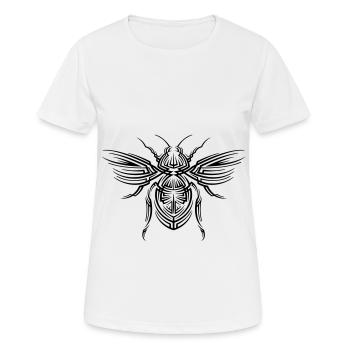 Honigbiene Tribal Tattoo - Frauen T-Shirt atmungsaktiv - Weiß - Vorne - AI Model Female 172 dark (172cm)