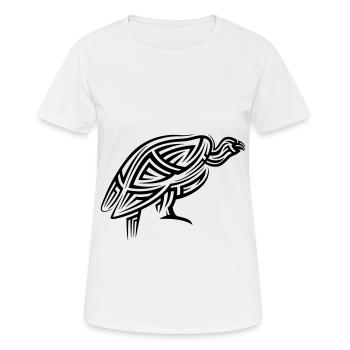 Vulture Tribal Tattoo - Women's Breathable T-Shirt - white - Front - AI Model Female 172 dark (172cm)