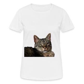 Chaton Chaton - T-shirt respirant Femme - blanc - Devant - AI Model Female 172 dark (172cm)