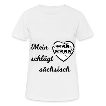 Les Saxons de Transylvanie - T-shirt respirant Femme - blanc - Devant - AI Model Female 172 dark (172cm)