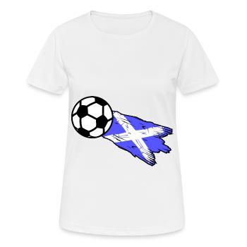 Les fans d’Ecosse - T-shirt respirant Femme - blanc - Devant - AI Model Female 172 dark (172cm)