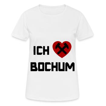 Les supporters de Bochum - T-shirt respirant Femme - blanc - Devant - AI Model Female 172 dark (172cm)