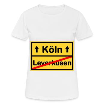 Nummer eins Köln - Frauen T-Shirt atmungsaktiv - Weiß - Vorne - AI Model Female 172 dark (172cm)