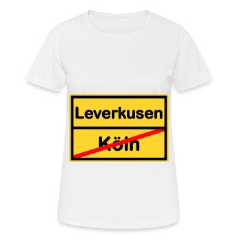 Zuhause in Leverkusen - Frauen T-Shirt atmungsaktiv - Weiß - Vorne - AI Model Female 172 dark (172cm)