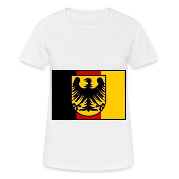 Les Allemands en Europe - T-shirt respirant Femme - blanc - Devant - AI Model Female 172 dark (172cm)