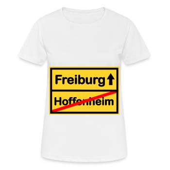 La route de Fribourg - T-shirt respirant Femme - blanc - Devant - AI Model Female 172 dark (172cm)