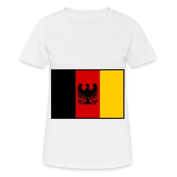 Les fans d’Allemagne - T-shirt respirant Femme - blanc - Devant - AI Model Female 172 dark (172cm)