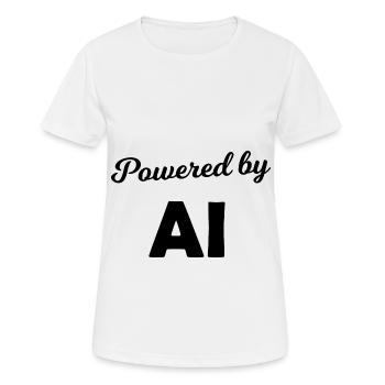 Computer und künstliche Intelligenz - Frauen T-Shirt atmungsaktiv - Weiß - Vorne - AI Model Female 172 dark (172cm)