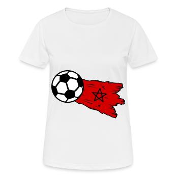 Die Marokko Fußballer - Frauen T-Shirt atmungsaktiv - Weiß - Vorne - AI Model Female 172 dark (172cm)