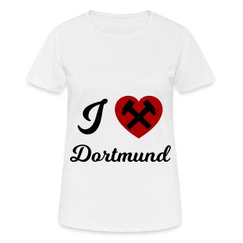 J’adore Dortmund - T-shirt respirant Femme - blanc - Devant - AI Model Female 172 dark (172cm)
