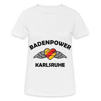 Les fans de Karlsruhe - T-shirt respirant Femme - blanc - Devant - AI Model Female 172 dark (172cm)