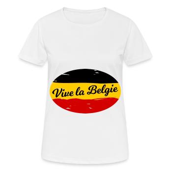 Long live Belgium - Women's Breathable T-Shirt - white - Front - AI Model Female 172 dark (172cm)