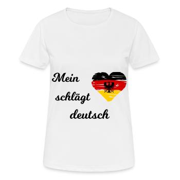 L’élection pour l’Allemagne - T-shirt respirant Femme - blanc - Devant - AI Model Female 172 dark (172cm)