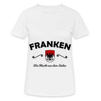 Le pouvoir de Franconie - T-shirt respirant Femme - blanc - Devant - AI Model Female 172 dark (172cm)