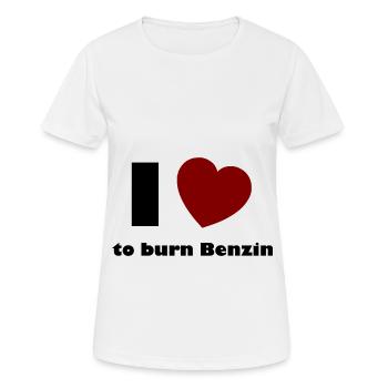Les amis de l’essence - T-shirt respirant Femme - blanc - Devant - AI Model Female 172 dark (172cm)