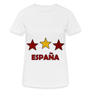 Les Espagnols - T-shirt respirant Femme - blanc - Devant - AI Model Female 172 dark (172cm)