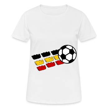 Belgische Fans - Frauen T-Shirt atmungsaktiv - Weiß - Vorne - AI Model Female 172 dark (172cm)