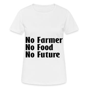 Die Bauern Proteste - Frauen T-Shirt atmungsaktiv - Weiß - Vorne - AI Model Female 172 dark (172cm)