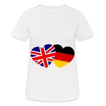 Le partenariat germano-britannique - T-shirt respirant Femme - blanc - Devant - AI Model Female 172 dark (172cm)