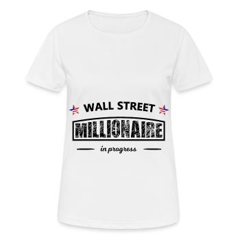 Les millionnaires de Wall Street - T-shirt respirant Femme - blanc - Devant - AI Model Female 172 dark (172cm)