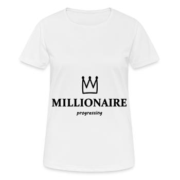 Le nouveau millionnaire - T-shirt respirant Femme - blanc - Devant - AI Model Female 172 dark (172cm)
