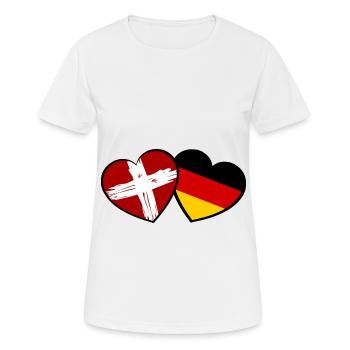 Suisse Allemand Amour - T-shirt respirant Femme - blanc - Devant - AI Model Female 172 dark (172cm)