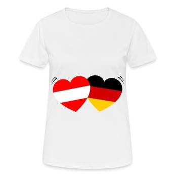 Austria and German Relations - Women's Breathable T-Shirt - white - Front - AI Model Female 172 dark (172cm)