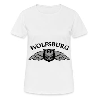 Helden aus Wolfsburg - Frauen T-Shirt atmungsaktiv - Weiß - Vorne - AI Model Female 172 dark (172cm)